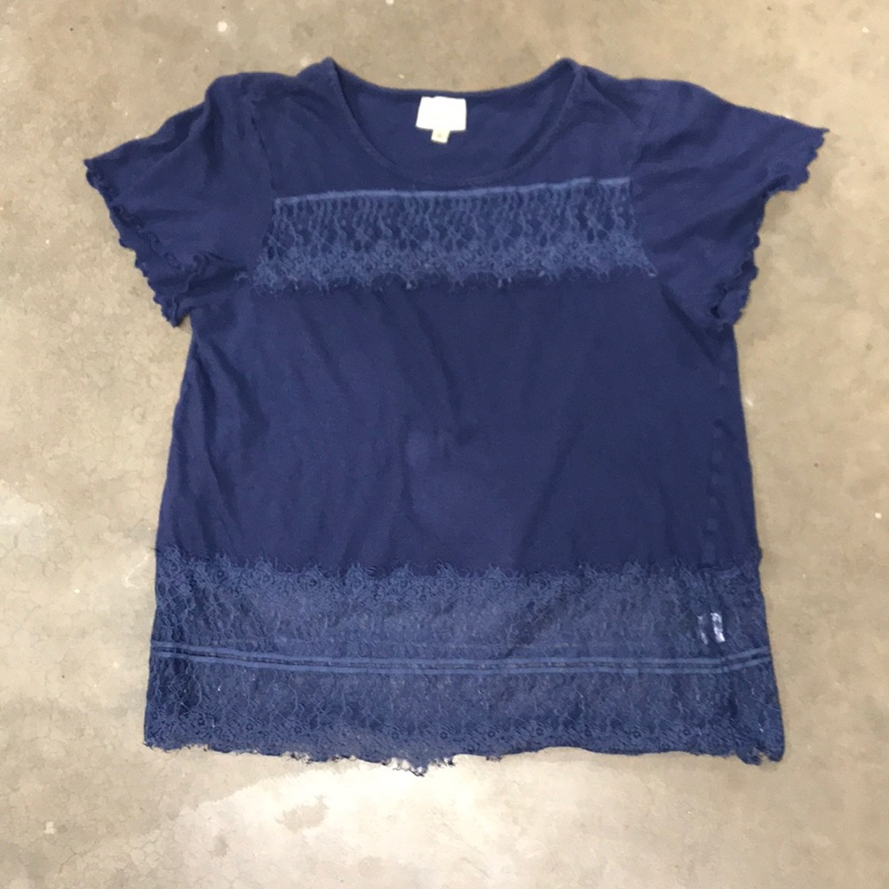 Anthropology.  Size L.  Navy.